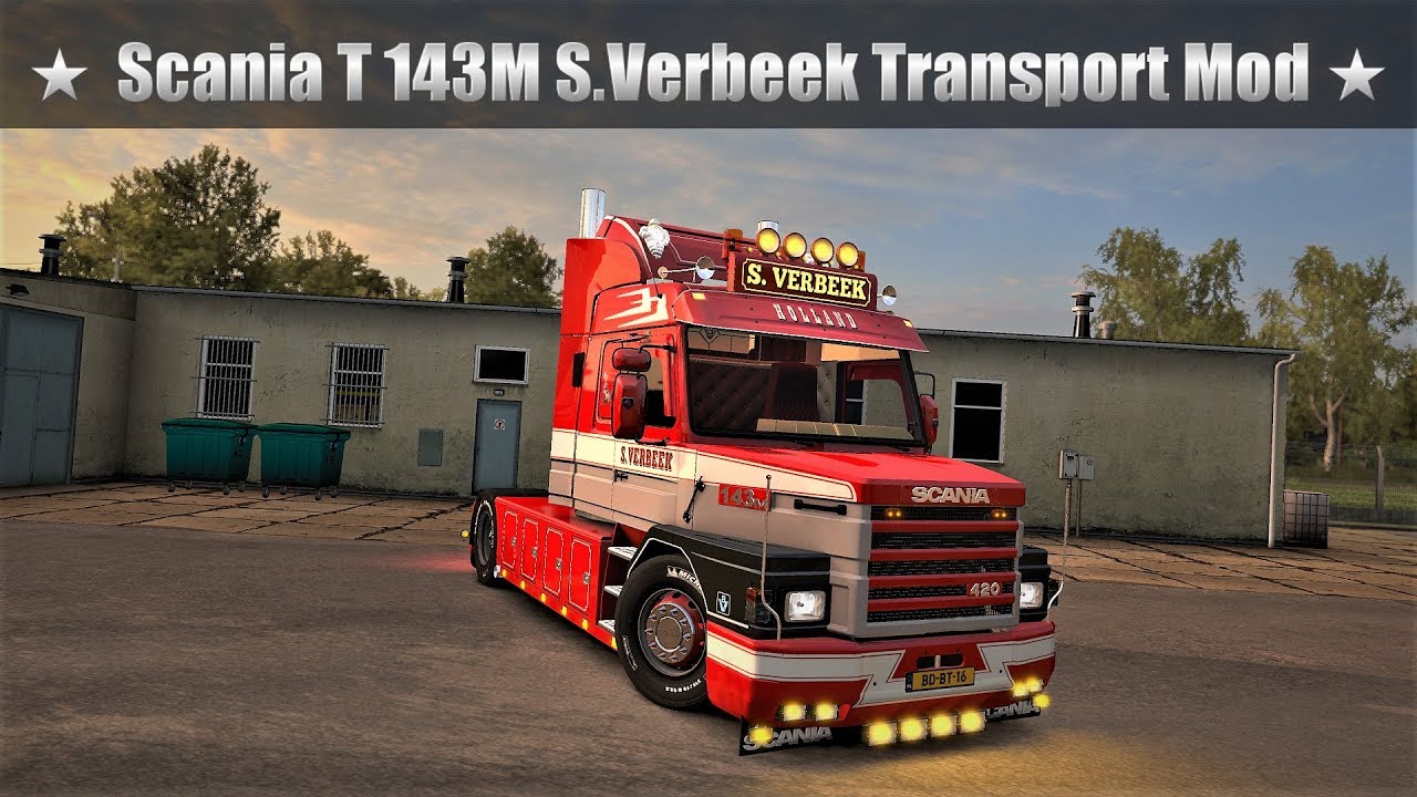 Scania T 143M Verbeek [1.40] - ETS 2 Trucks Europe - Euro Truck