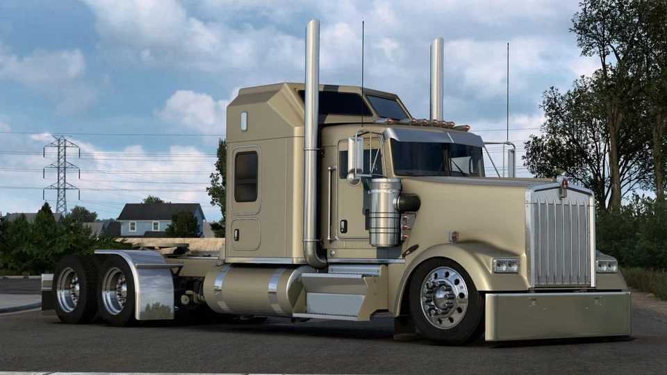 Kenworth W900 Flatglass Truck v1.0 (1.43.x) ATS Trucks USA American